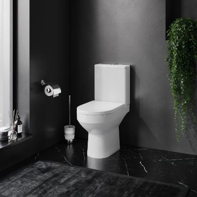 Унитаз напольный AM.PM Spirit 2.0 C708600WH безободковый с сиденьем микролифт 58WH, белый