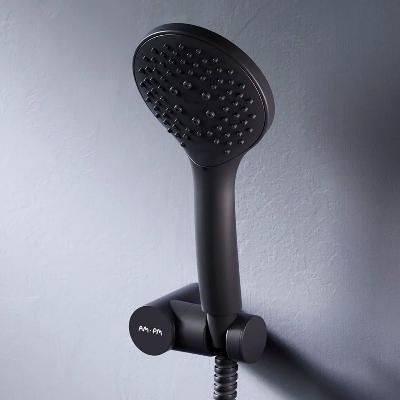 Душевой набор AM.PM Moxie F0119M22: ручной душ, держатель, шланг 1750мм, черный