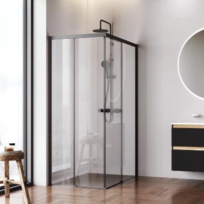 Душевое ограждение без поддона 120х90 AM.PM X-Joy W94G-403-12090-BT профиль черный матовый