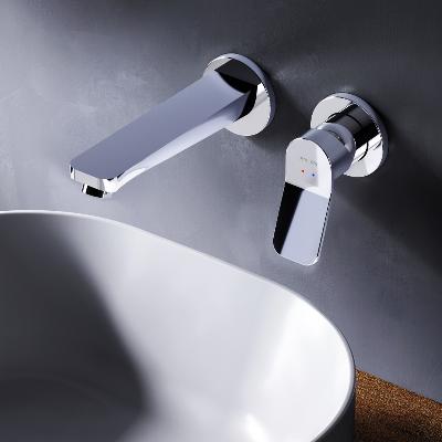 Смеситель для раковины (умывальника) AM.PM X-Joy F85A72600 хром встраиваемый