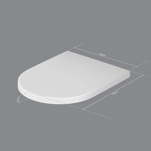 Унитаз подвесной AM.PM Spirit 2.0 C701700WH безободковый c сиденьем микролифт 58WH, белый-6