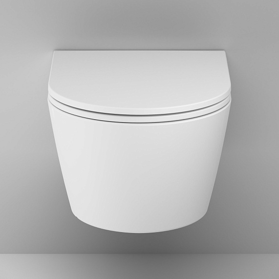 Унитаз подвесной AM.PM Func C8F1701MWSC безободковый с сиденьем микролифт, белый матовый-5