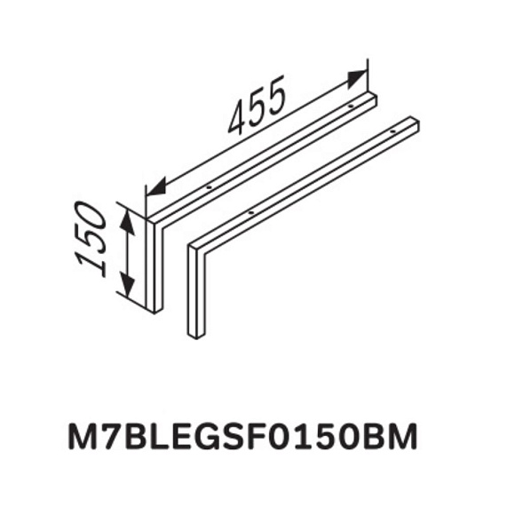 Тумба с раковиной 60 AM.PM Sense M7BFUX0602OF подвесная/напольная на ножках, светлое дерево-3