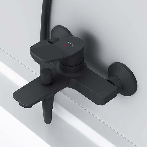 Смеситель для ванны и душа AM.PM X-Joy F85A10022 черный-2