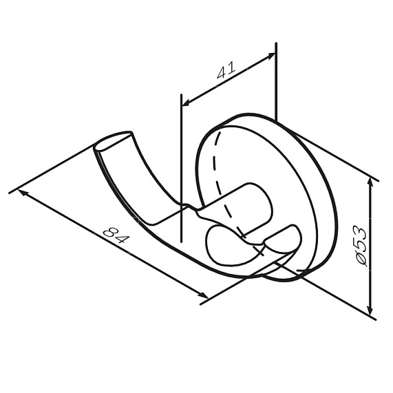 Крючок для полотенец двойной AM.PM X-Joy A85A35699 золото-5