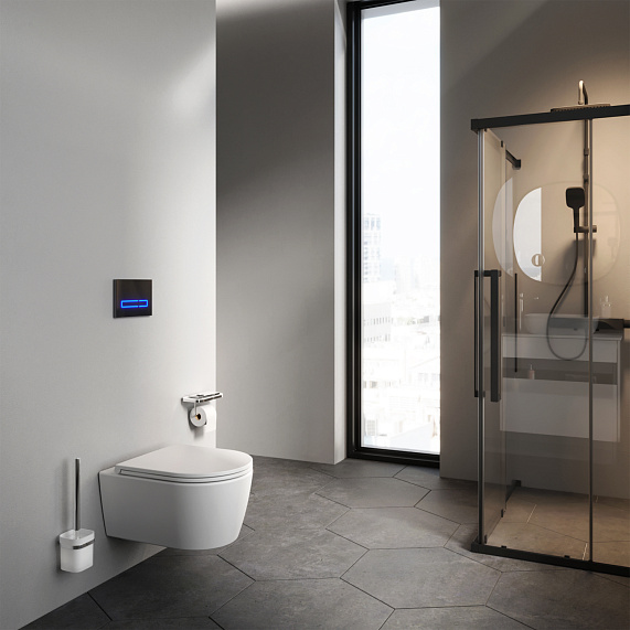 Унитаз подвесной AM.PM Func C8F1700MWSC безободковый с сиденьем микролифт, белый матовый-2