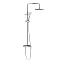 Душевая система Damixa Jupiter 977780000 стойка с тропическим душем, смесителем, хром