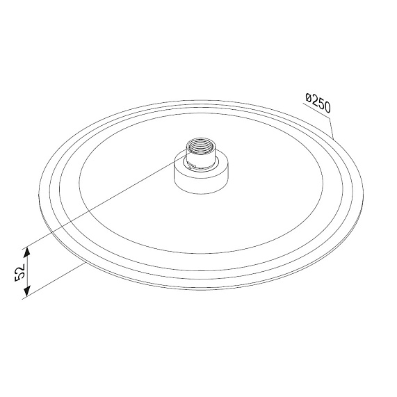 Тропический душ (лейка) Damixa Scandinavian Pure 936050000 хром-2