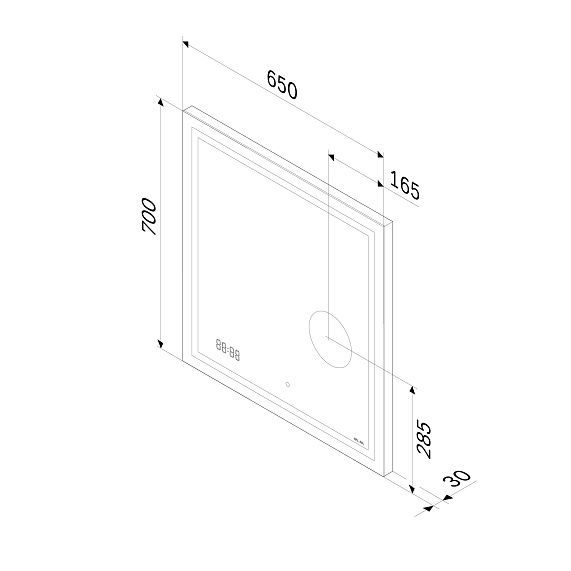 Мебель для ванной 60 AM.PM Gem S напольная, светлый дуб напольная-7