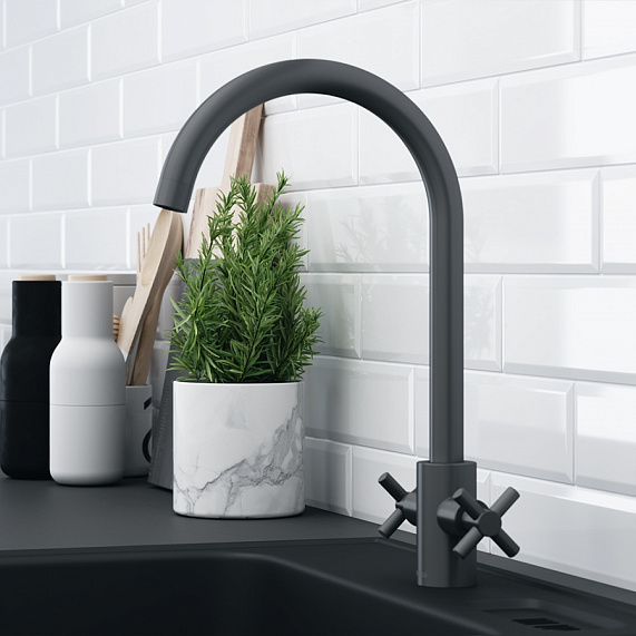 Смеситель для кухни Damixa Neo Classic 270000000 высокий, графит-2