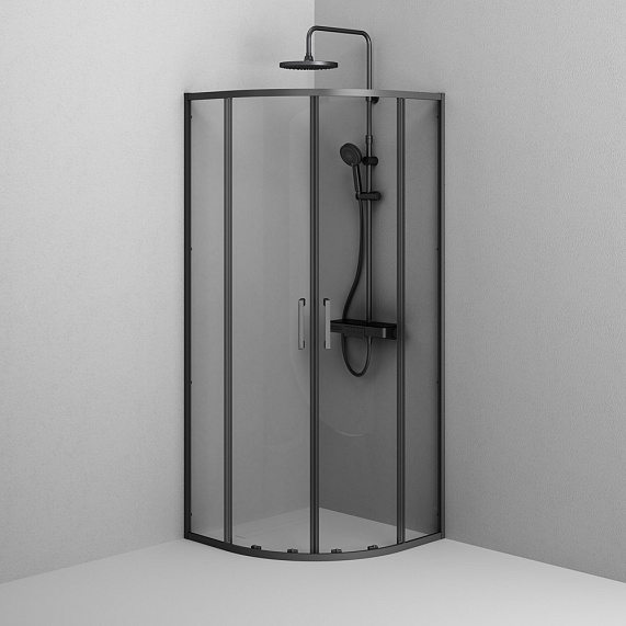 Душевое ограждение без поддона 80x80 AM.PM Above W9XG-401-8080-BT профиль черный-12