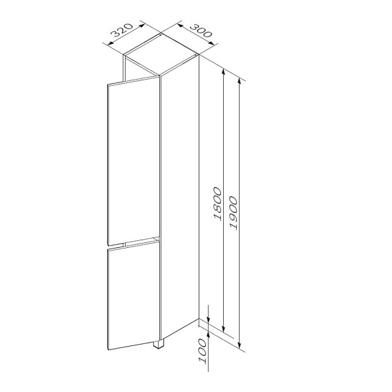 Мебель для ванной 60 AM.PM Gem S напольная, светлый дуб напольная-3