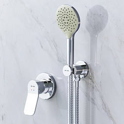 Встраиваемая душевая система AM.PM X-Joy FB85A2H020 хром: ручной душ