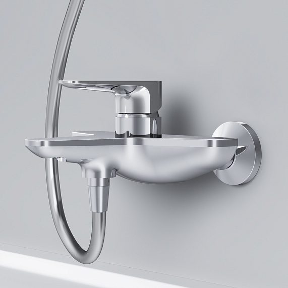 Смеситель для ванны и душа AM.PM Inspire F5010000 хром-2