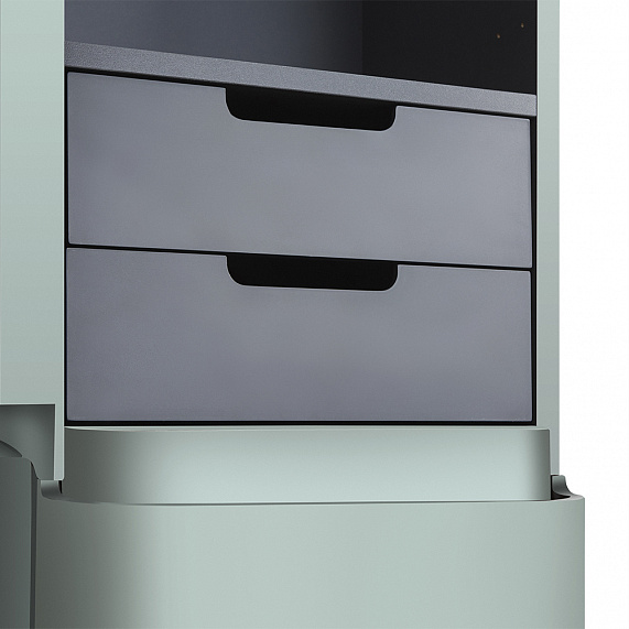 Шкаф-пенал для ванной 40 AM.PM Sensation M30CHL0406GG навесной левый мятный-3