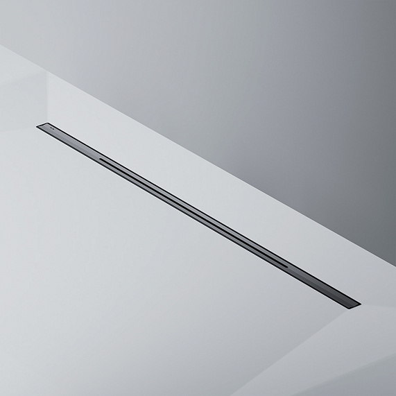 Душевой трап (лоток) 100 AM.PM MasterFlow Slim W01SC-S11-100-05BM комбинированный затвор с черной матовой решеткой-8