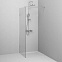 Душевая перегородка 80x195 AM.PM X-Joy W94WI-80-F1-MTE прозрачное стекло, профиль хром