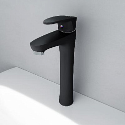 Cмеситель для раковины (умывальника) Dorff  Alpha D9022000BL высокий, черный
