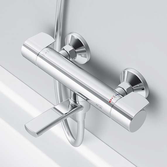 Смеситель для ванны и душа AM.PM X-Joy F85A50000 термостат, хром-2