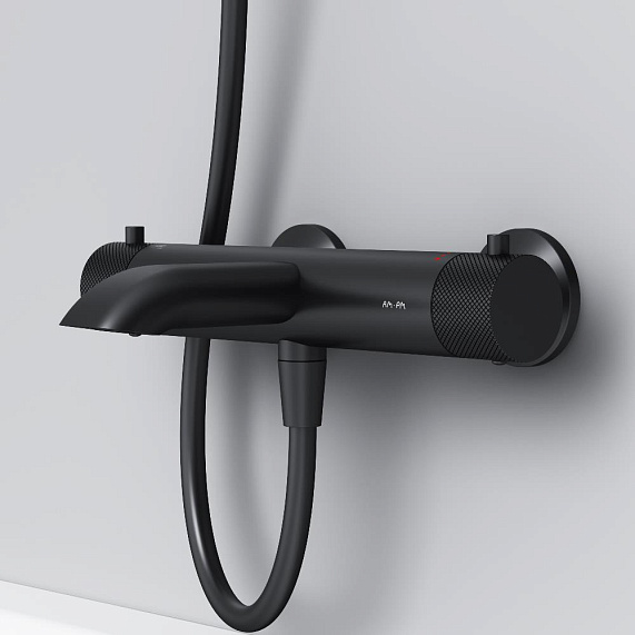 Смеситель для ванны и душа AM.PM Libre F6050022 термостат черный-7