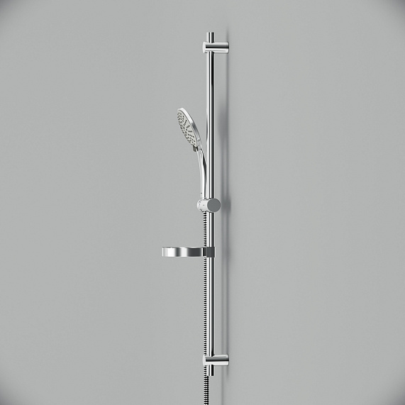 Душевой гарнитур AM.PM Spirit F0170064 штанга, шланг, лейка 5 режимов, хром-1