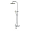 Душевая система AM.PM Gem F0790520 стойка с тропическим душем, термостатом, смесителем, изливом, хром