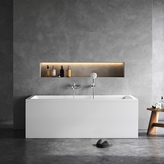 Ванна акриловая 170x75 AM.PM Gem W93A-170-075W-A белая глянцевая-1