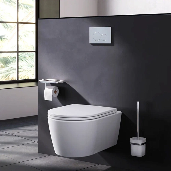 Инсталляция для подвесного унитаза AM.PM PrimeFit I012709.0151 с механ. клавишей L хром-5