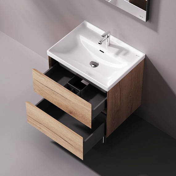 Тумба с раковиной 80 AM.PM Above M9X-FSX0602OF-WCC0600WG напольная, под дерево-2