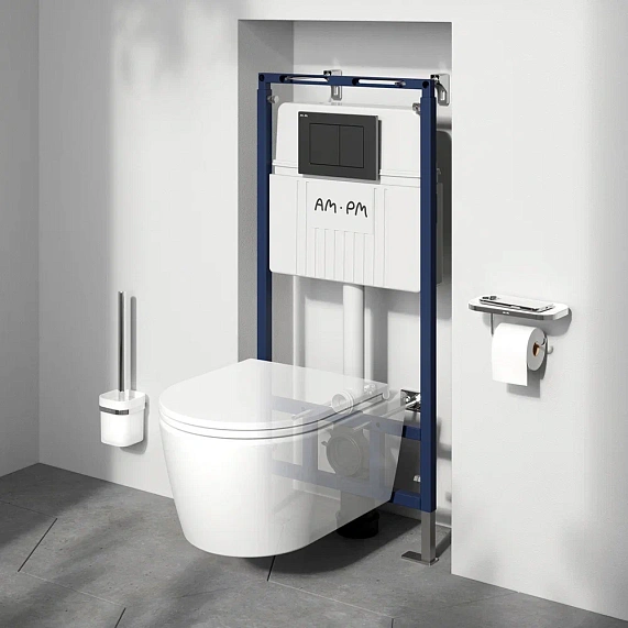 Инсталляция для подвесного унитаза AM.PM MasterFit I012710.0131 с механ. клавишей ProC L серебристый-3