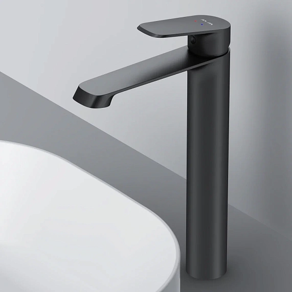 Смеситель для раковины (умывальника) AM.PM Func F8F92022 высокий, черный-2