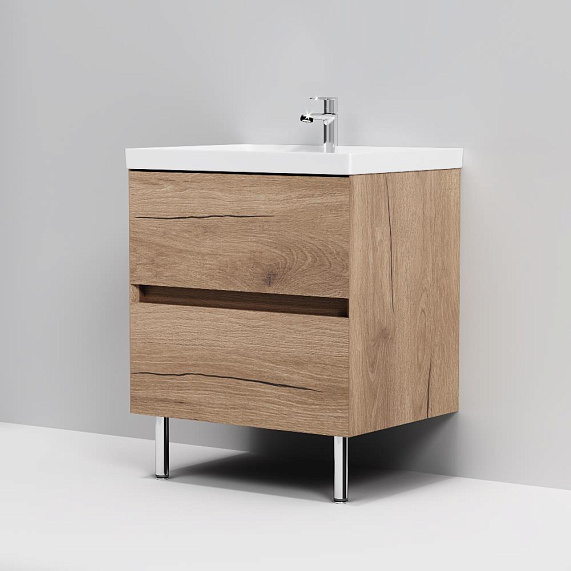 Тумба с раковиной 80 AM.PM Above M9X-FSX0602OF-WCC0600WG напольная, под дерево-7