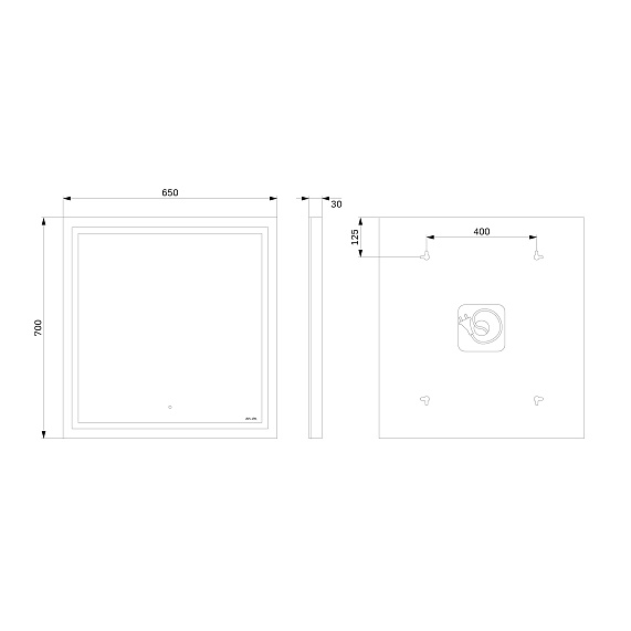 Мебель для ванной 75 AM.PM Gem подвесная, белый глянец-9