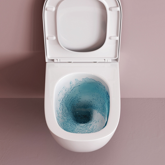 Унитаз подвесной AM.PM Libre C601901SC торнадо безободковый с сиденьем микролифт, белый-8