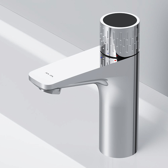 Смеситель для раковины (умывальника) AM.PM Gem F90A02400 с индикацией температуры, хром-2