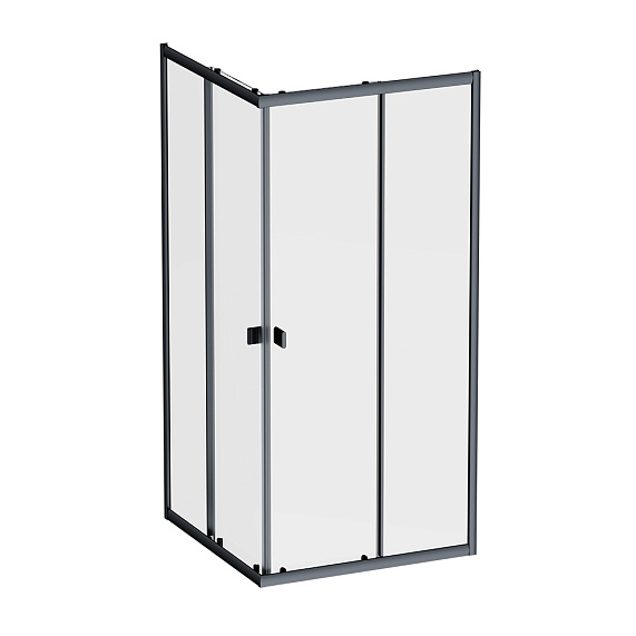 Душевое ограждение без поддона 90x90 AM.PM Flash W9HG-403-090-BT профиль черный-11