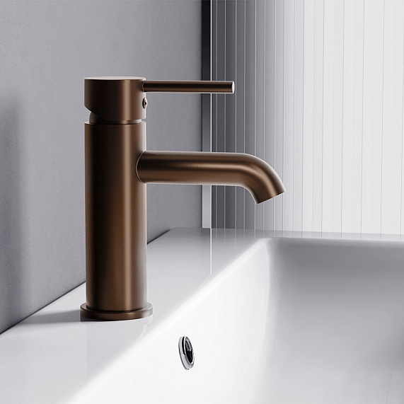 Смеситель для раковины (умывальника) Damixa Scandinavian Pure 360210500 розовое золото-1