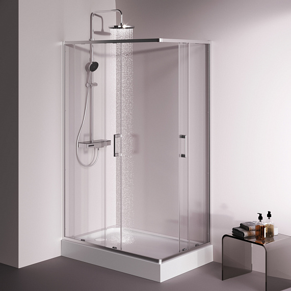 Душевое ограждение без поддона 120x80 AM.PM Above W9XG-403-12080-MT профиль серебристый-4