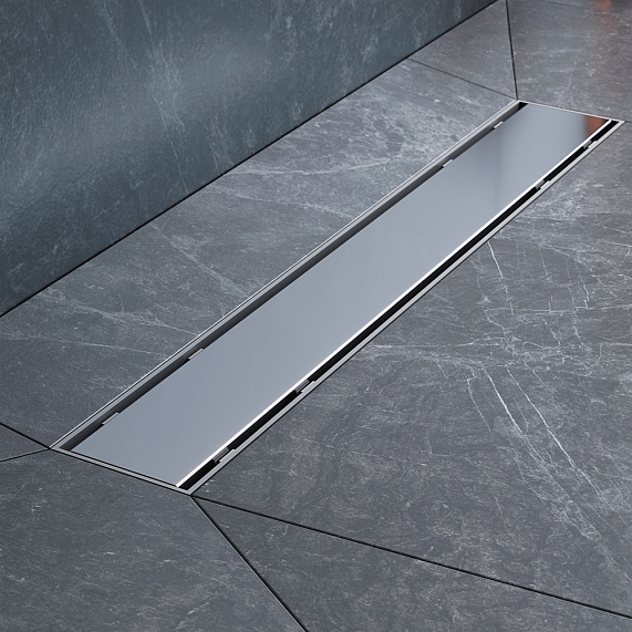 Душевой трап (лоток) 50 AM.PM PrimeFlow W02SC-U11-050-04SB комбинированный затвор со стальной матовой решеткой под плитку-9