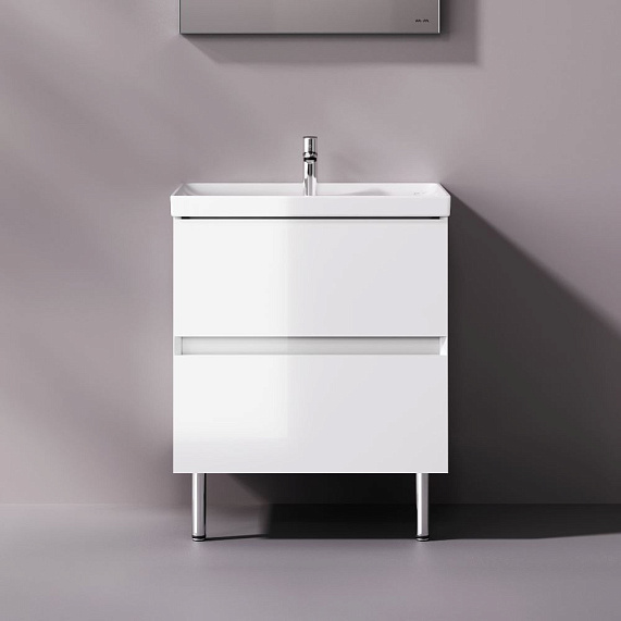 Тумба с раковиной 60 AM.PM Above M9X-FSX0602WG-WCC0600WG напольная, белая глянцевая