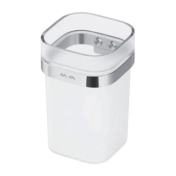 Стакан для зубных щеток настенный AM.PM Func A8F34300 стеклянный, хром-6