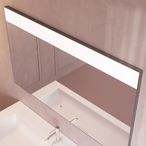 Зеркало с подсветкой в ванную прямоугольное 120 AM.PM Libre M60MOX1201SA с антизапотеванием сенсорное-4