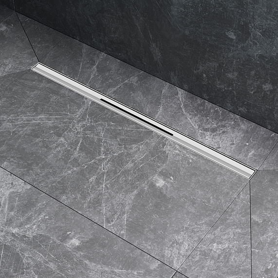 Душевой трап (лоток) 60 AM.PM MasterFlow Slim W01SC-S11-060-05SB комбинированный затвор со стальной матовой решеткой-5