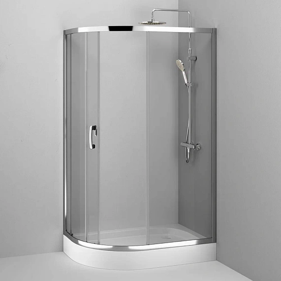 Душевое ограждение без поддона 120x80 AM.PM Like W83UG-302U120MT профиль серебристый-3