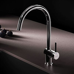 Смеситель для кухни AM.PM Func F8F07000 высокий с С-изливом, хром