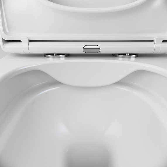 Унитаз подвесной AM.PM Spirit 2.0 C701701SC безободковый с сиденьем микролифт, белый-7