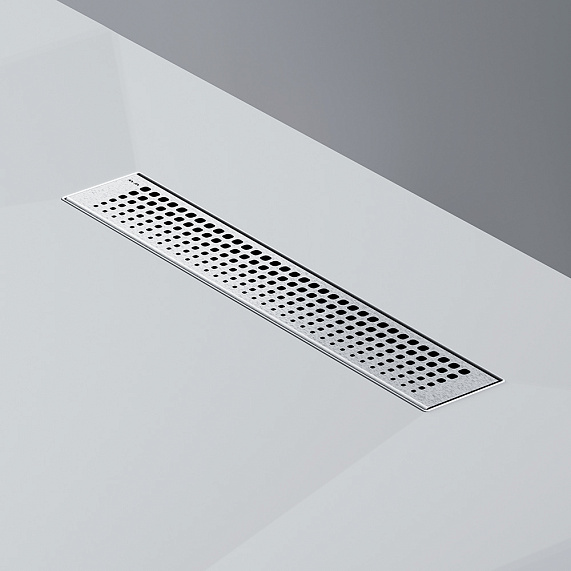 Душевой трап (лоток) 40 AM.PM MasterFlow W01SC-P11-040-01SB комбинированный затвор со стальной матовой решеткой-8