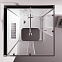 Душевая кабина 90x90 AM.PM Above W9XC-403-9090MT профиль серебристый, низкий поддон