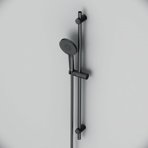 Душевой гарнитур AM.PM X-Joy F0185A022 штанга, шланг, лейка 3 режима, черный-5