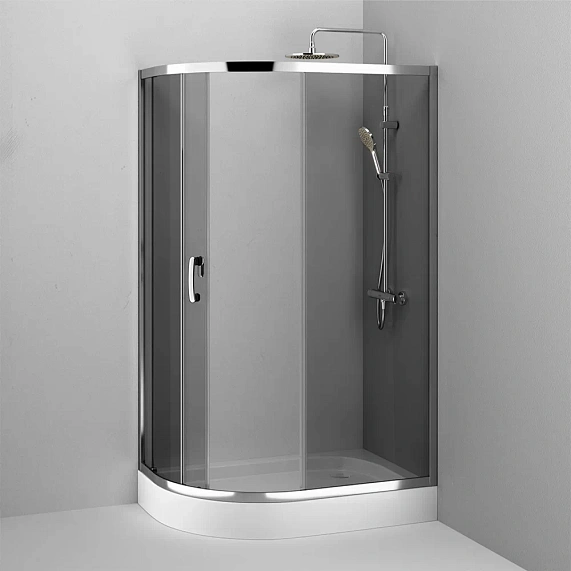 Душевое ограждение без поддона 120х80 AM.PM Like W83G-302U120CG64 профиль серебристый-3